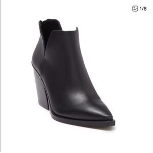 Vince Camuto Gigietta Black Ankle Leather Boots